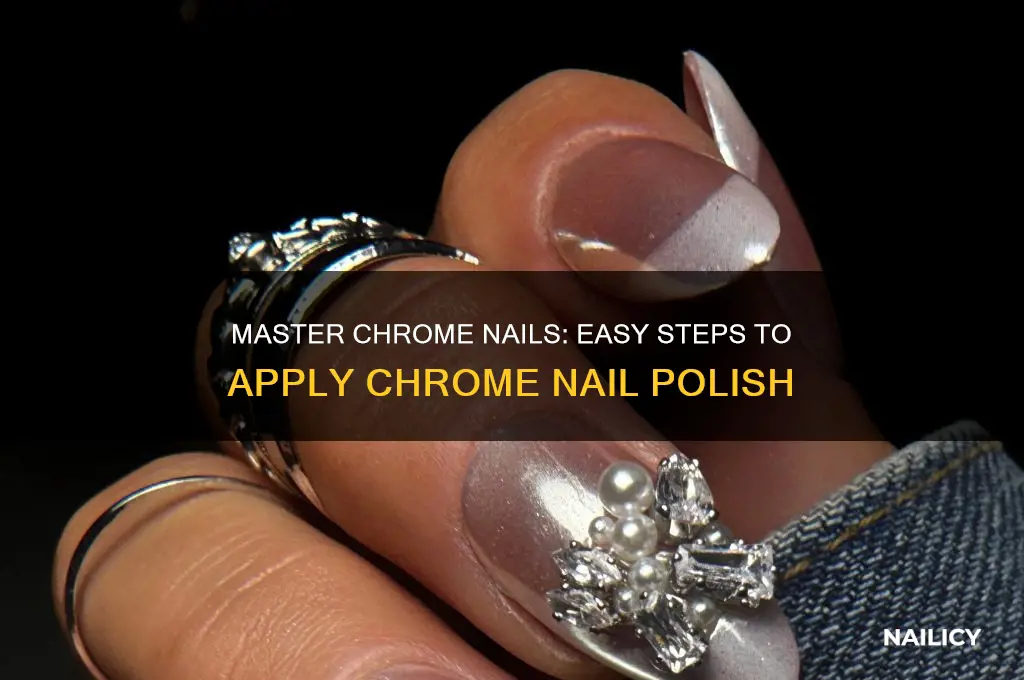 how to use chrome nail polish
