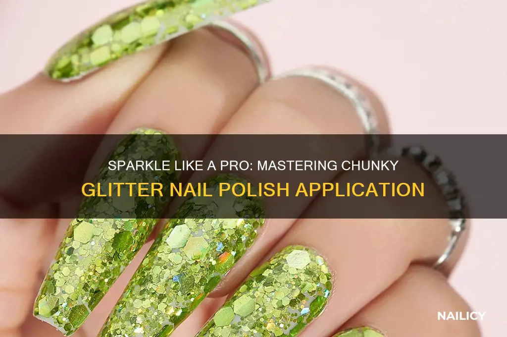 how to use chunky glitter nail polish