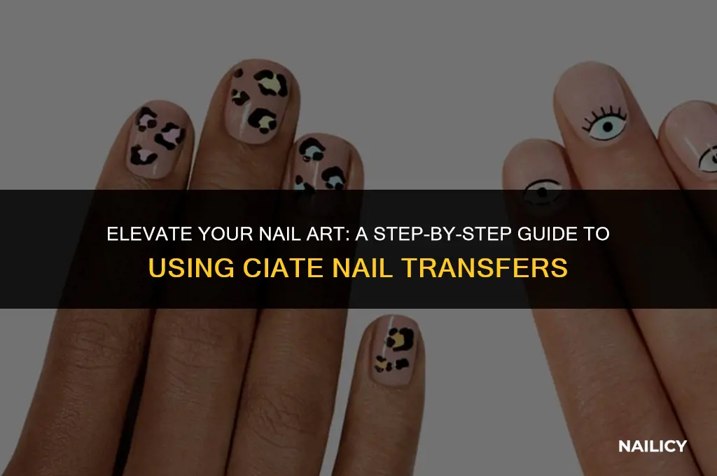 how to use ciate nail transfers