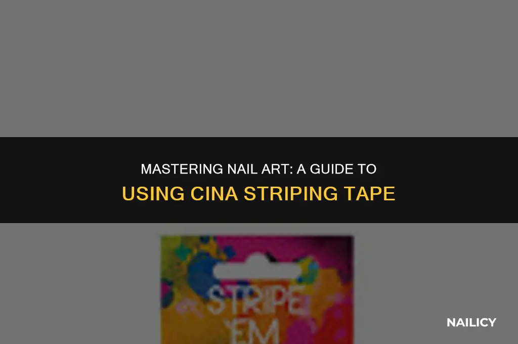 how to use cina nail striping tape