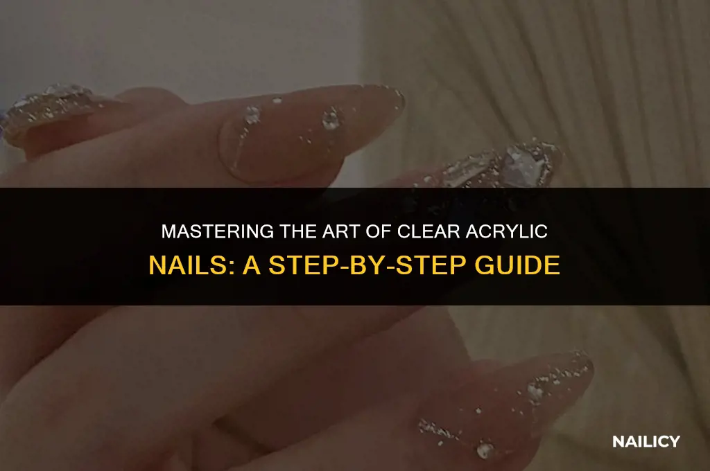 how to use clear acrylic nails