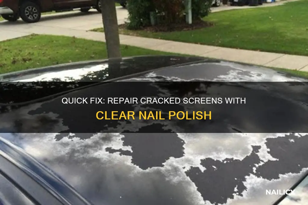Quick Fix: Repair Cracked Screens With Clear Nail Polish | Nailicy - Repair Cracked Screen Potentially