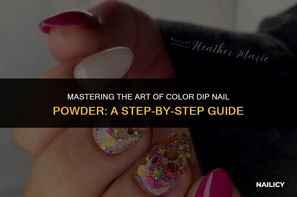 how to use color dip nail powder