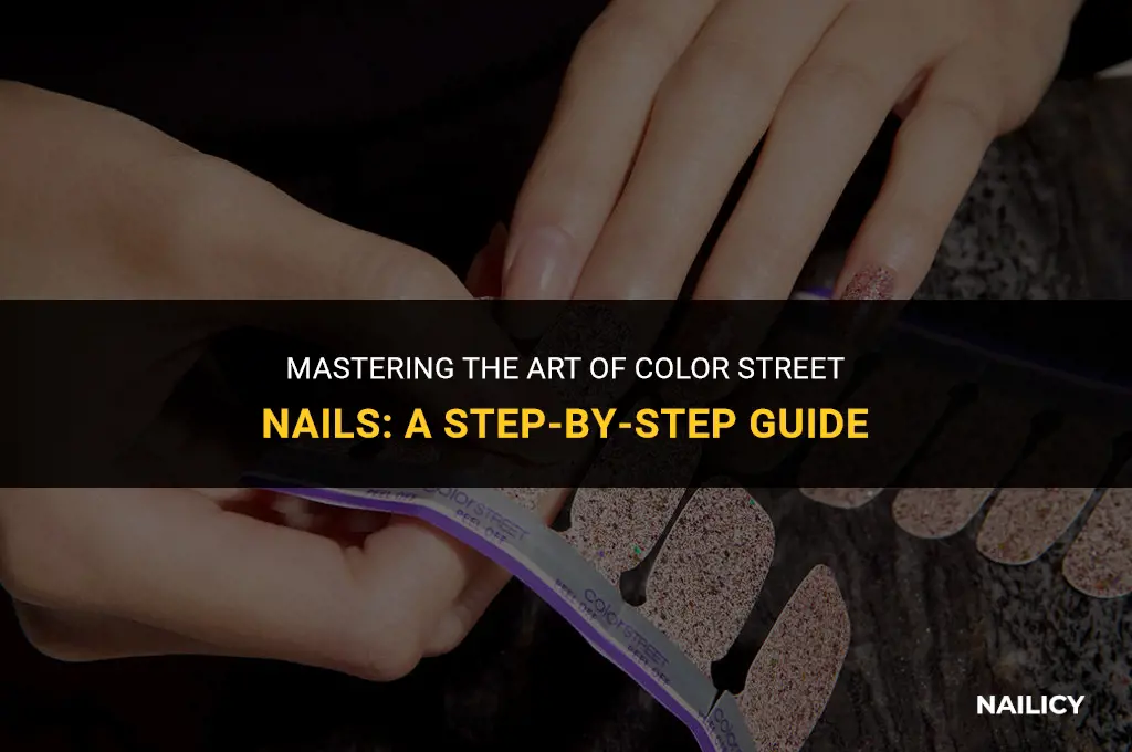 how to use color street on nails