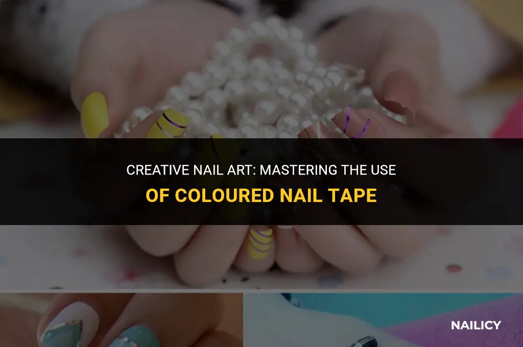 how to use coloured nail tape
