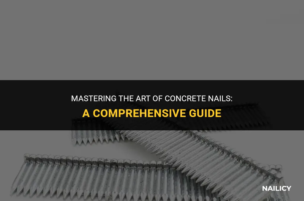 how to use concrete nail