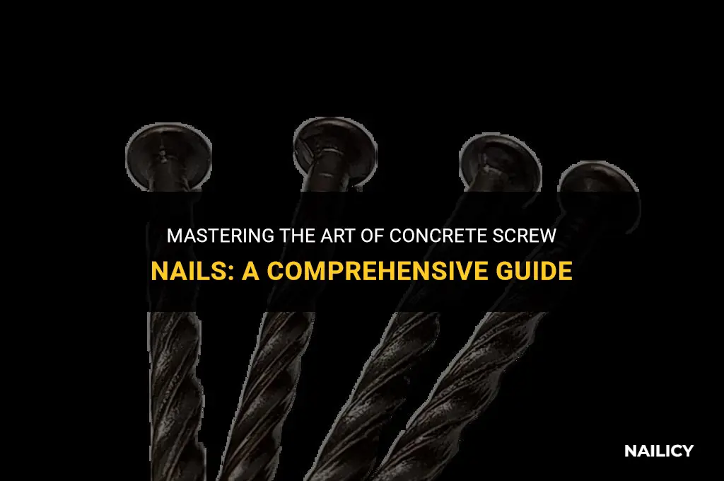 how to use concrete screw nails