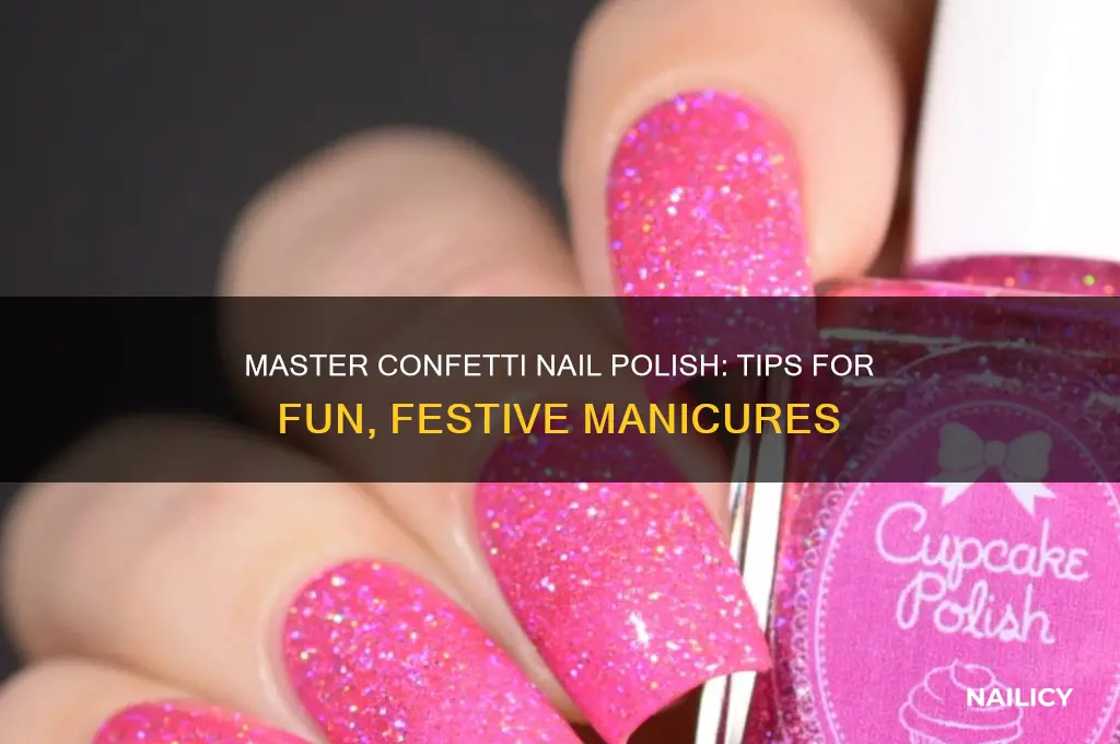 how to use confetti nail polish