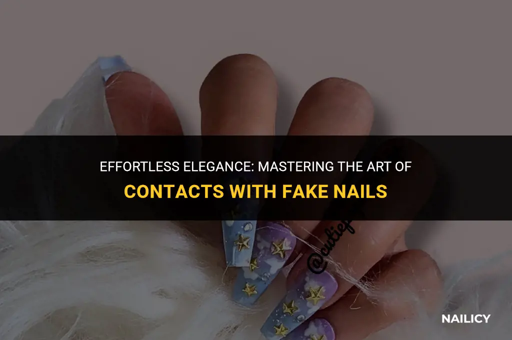 how to use contacts with fake nails