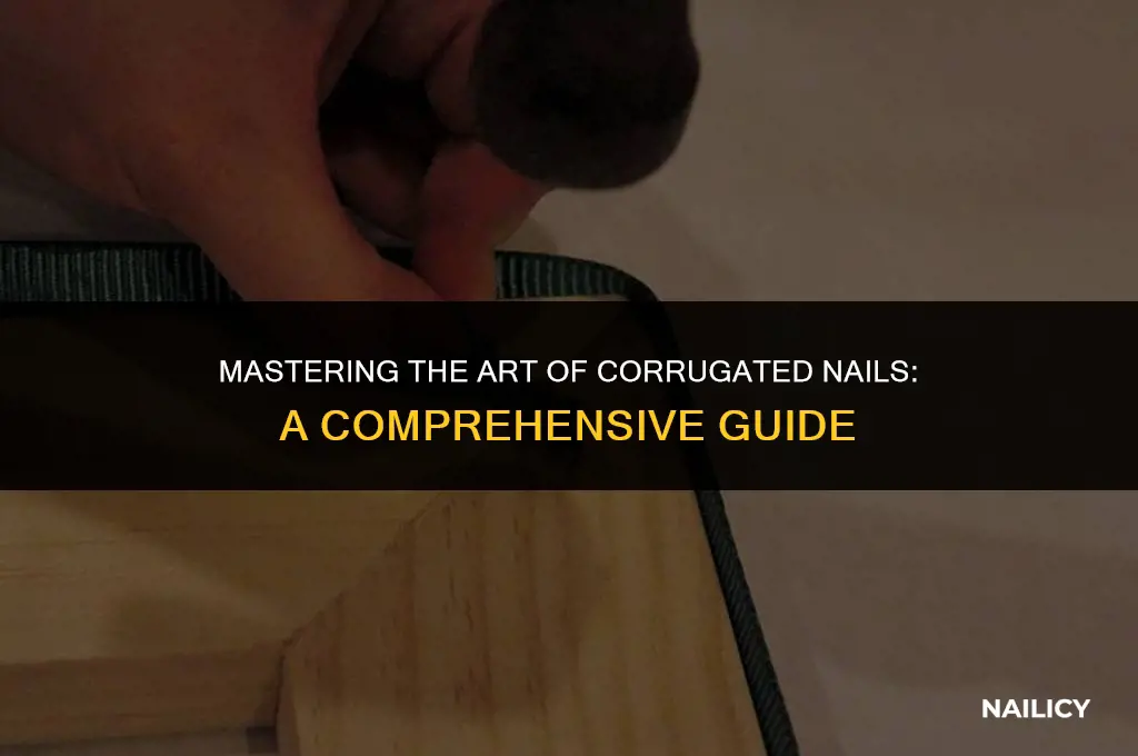 how to use corrugated nails