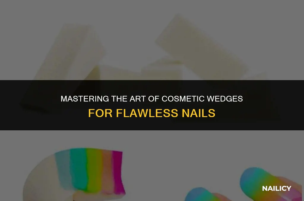 how to use cosmetic wedges for nails