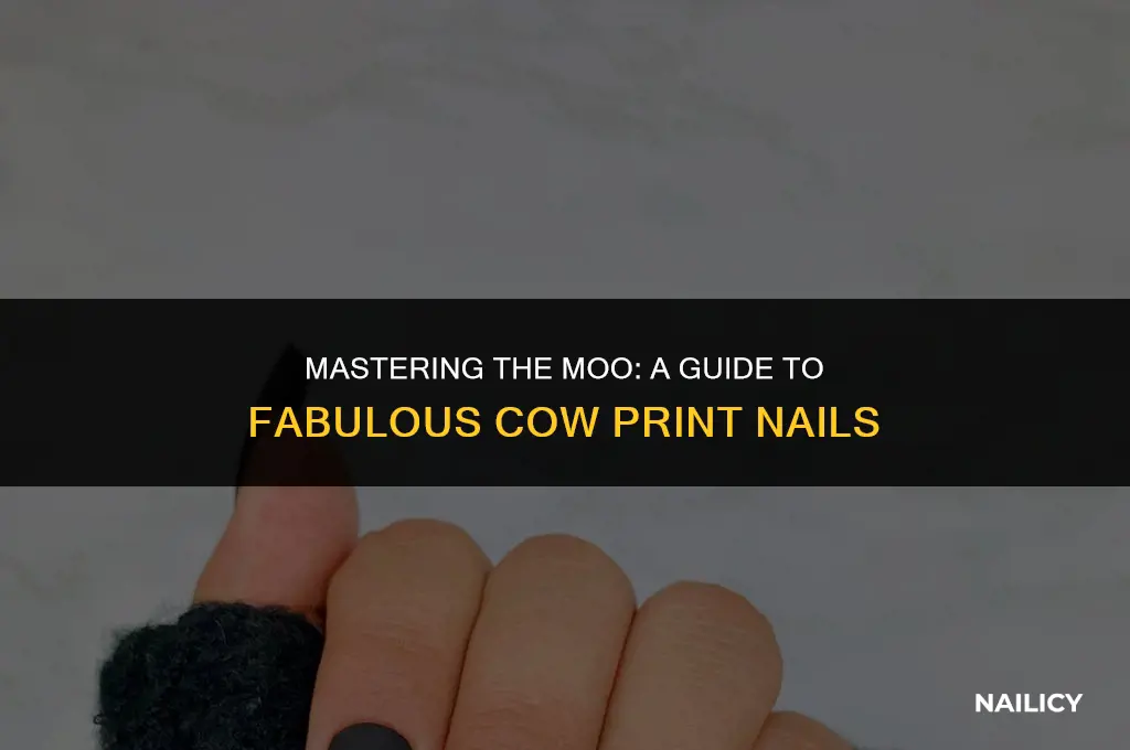 how to use cow print nails