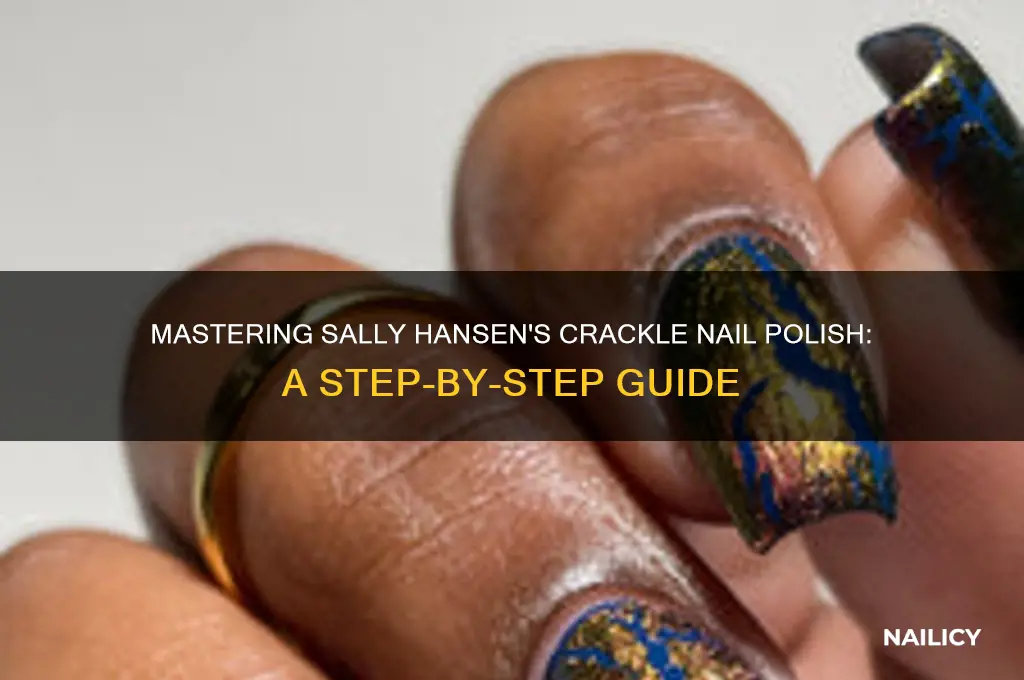 how to use crackle nail polish sally hansen
