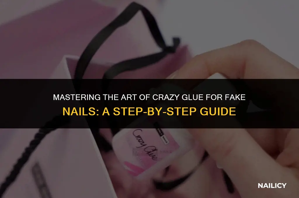 how to use crazy glue on fake nails