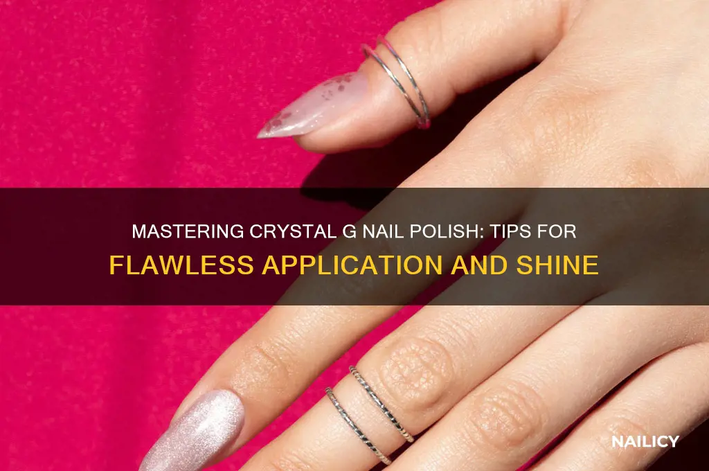 how to use crystal g nail polish