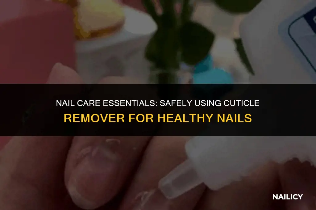 how to use cuticle remover under nails