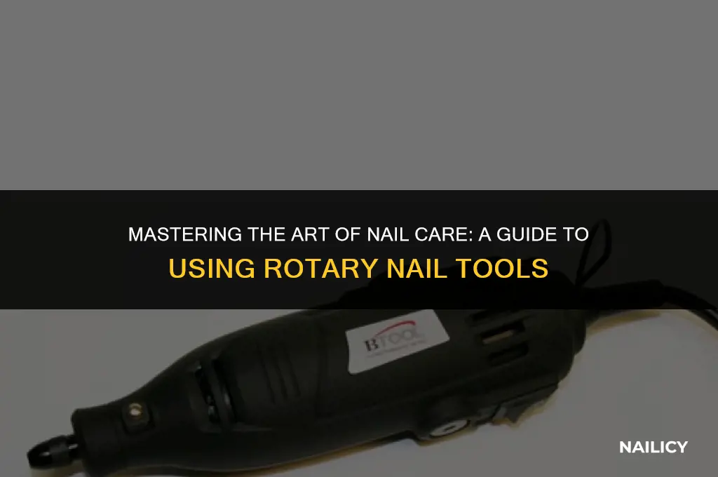 how to use cutting bit in rotary nail tool