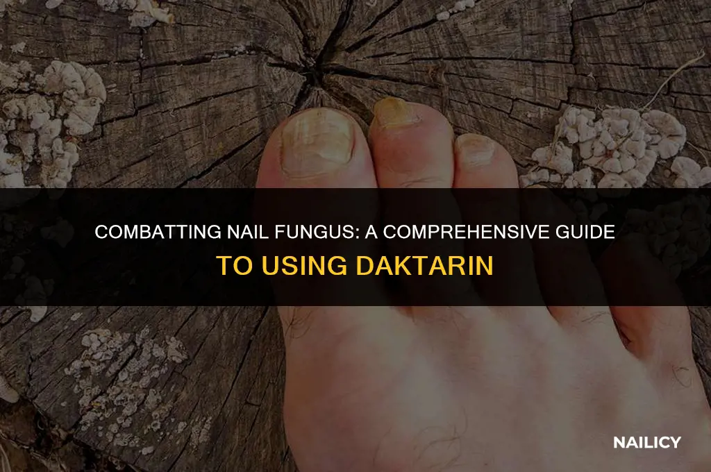 how to use daktarin for nail fungus