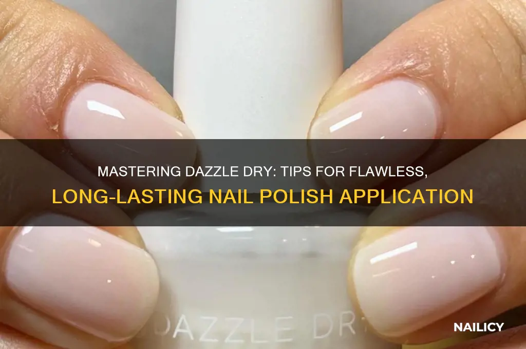 how to use dazzle dry nail polish