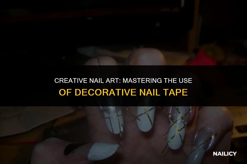 how to use decorative nail tape