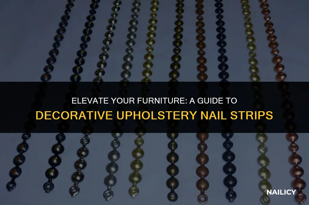 how to use decorative upholstery nail strips
