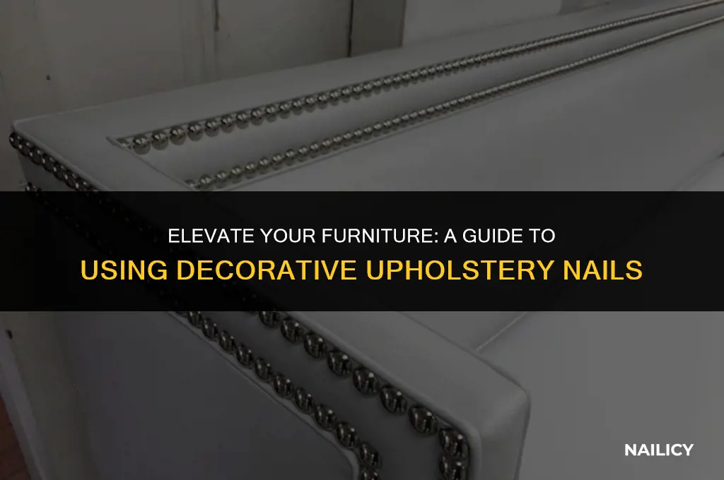 how to use decorative upholstery nails
