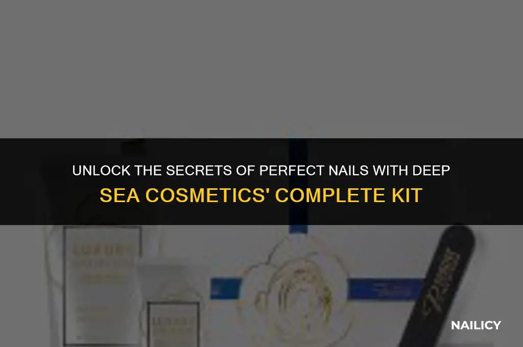 how to use deep sea cosmetics complete nail kit