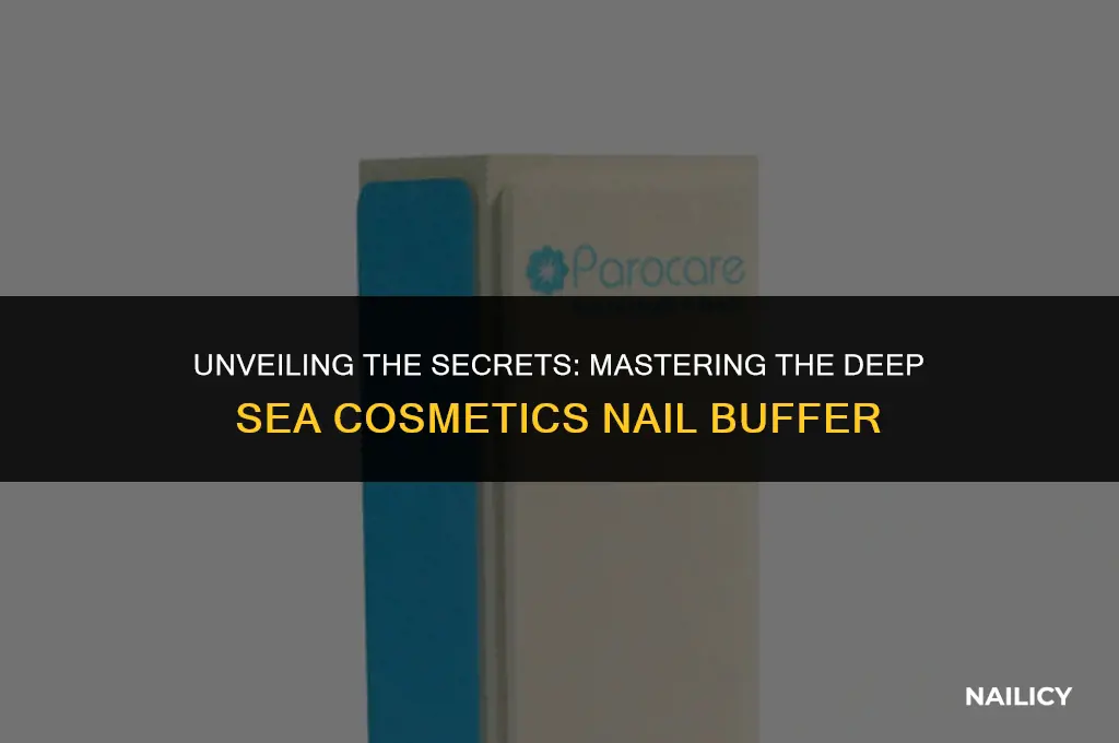 how to use deep sea cosmetics nail buffer