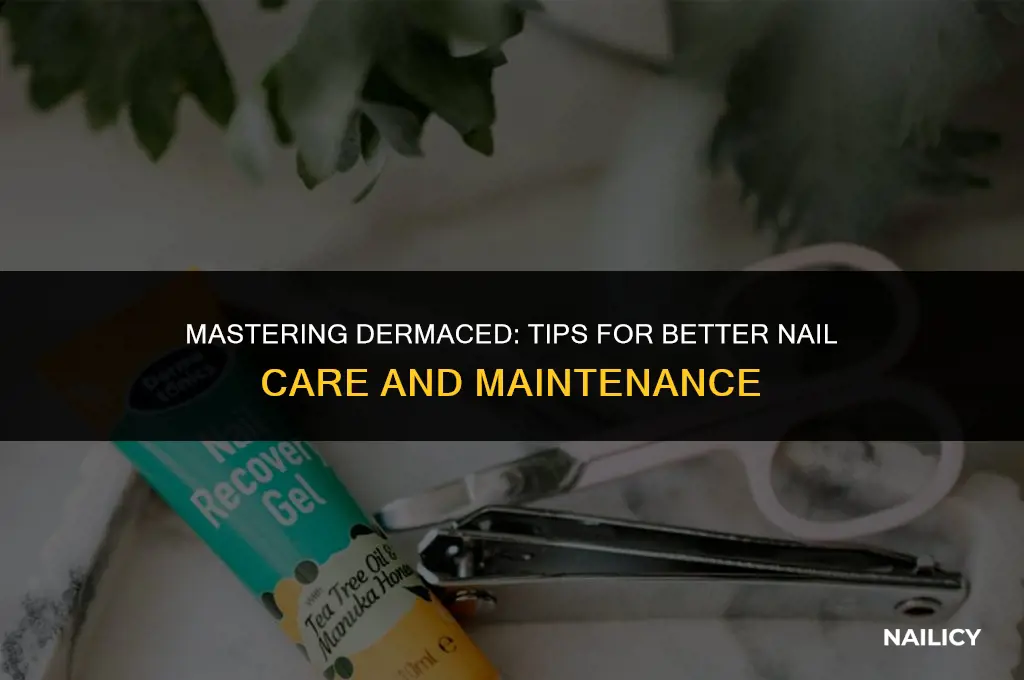 how to use dermaced better nail