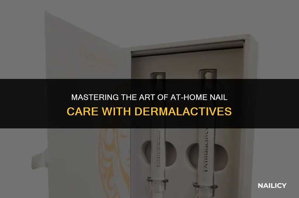how to use dermalactives nail kit