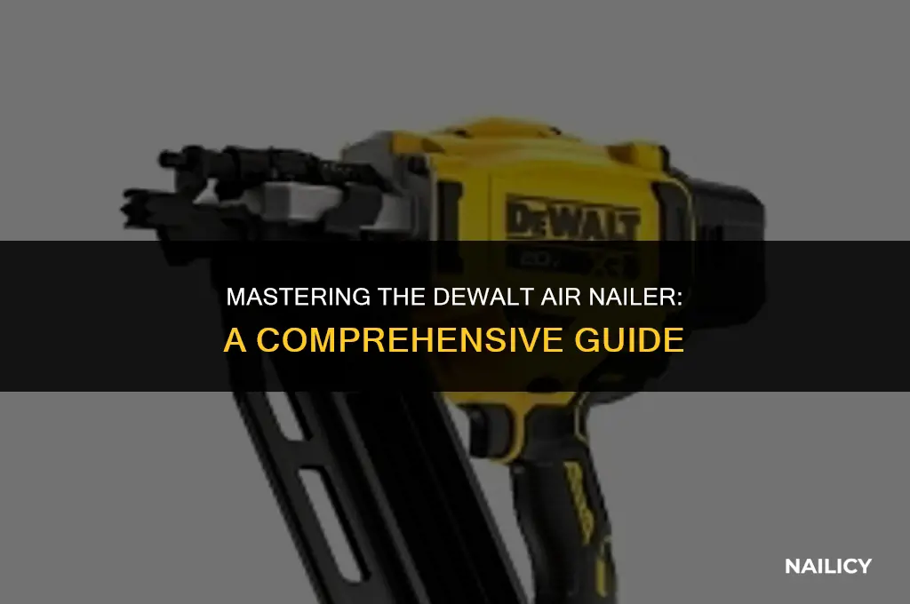 how to use dewalt air nailer
