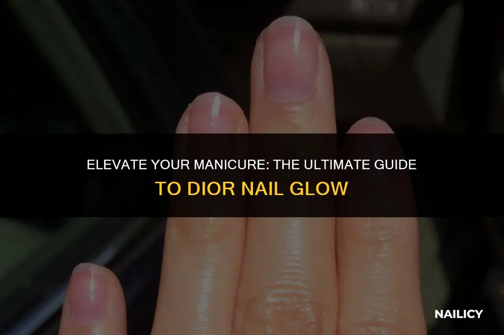 how to use dior nail glow