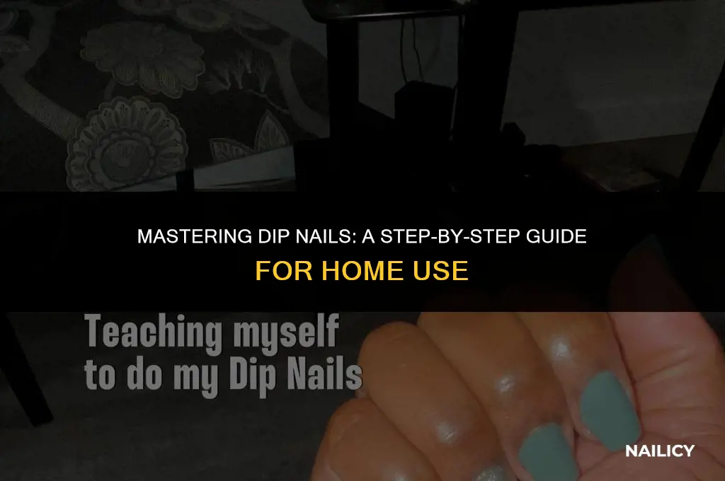 how to use dip nails at home