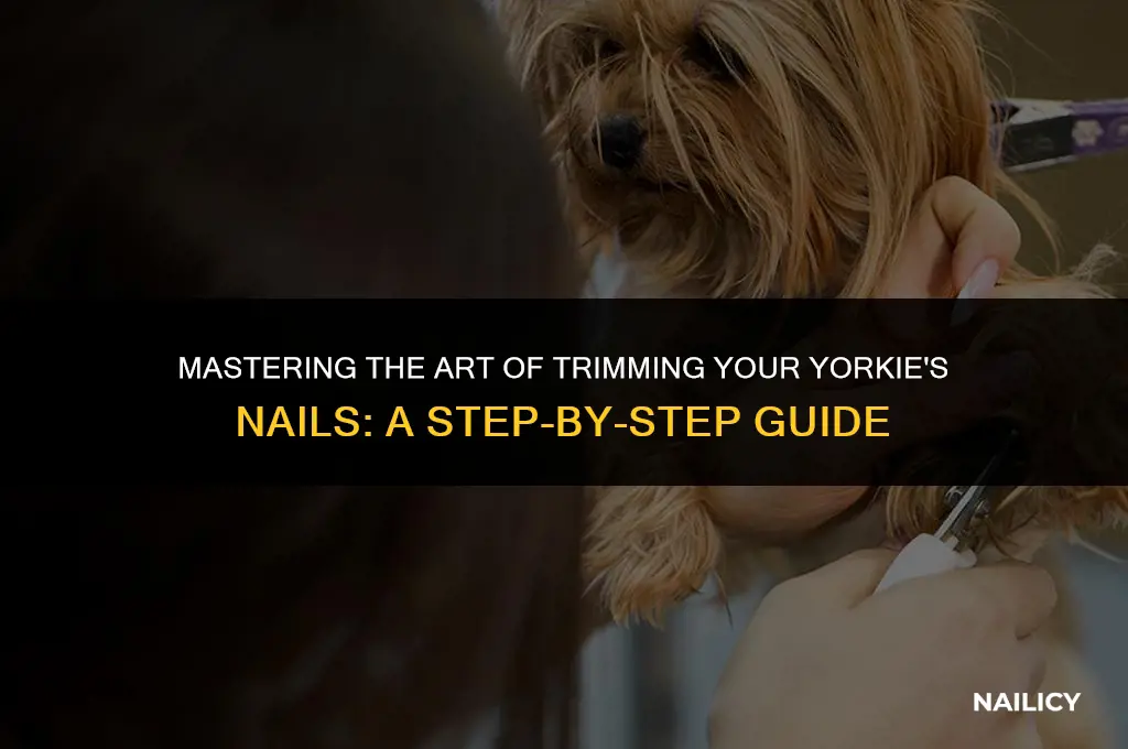 how to use dog nail clippers on a yorkie