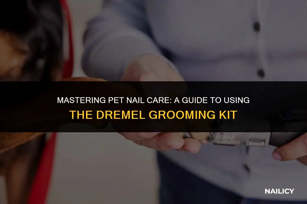 how to use dremel pet nail grooming kit