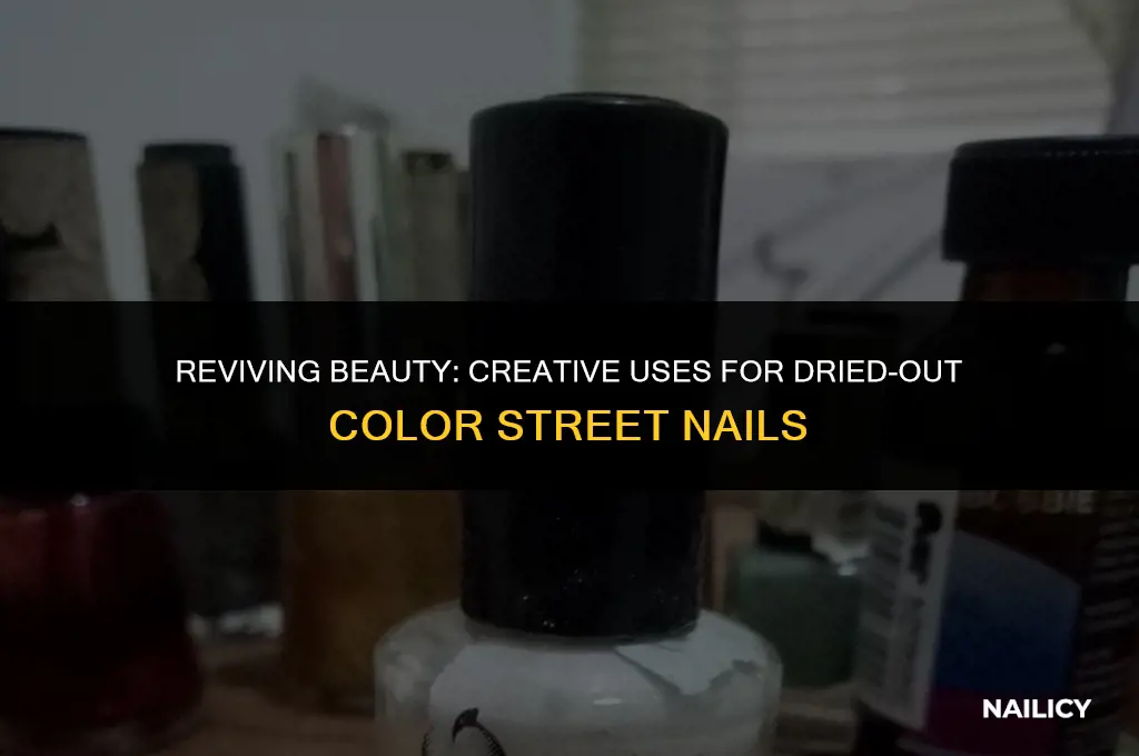 how to use dried out color street nails