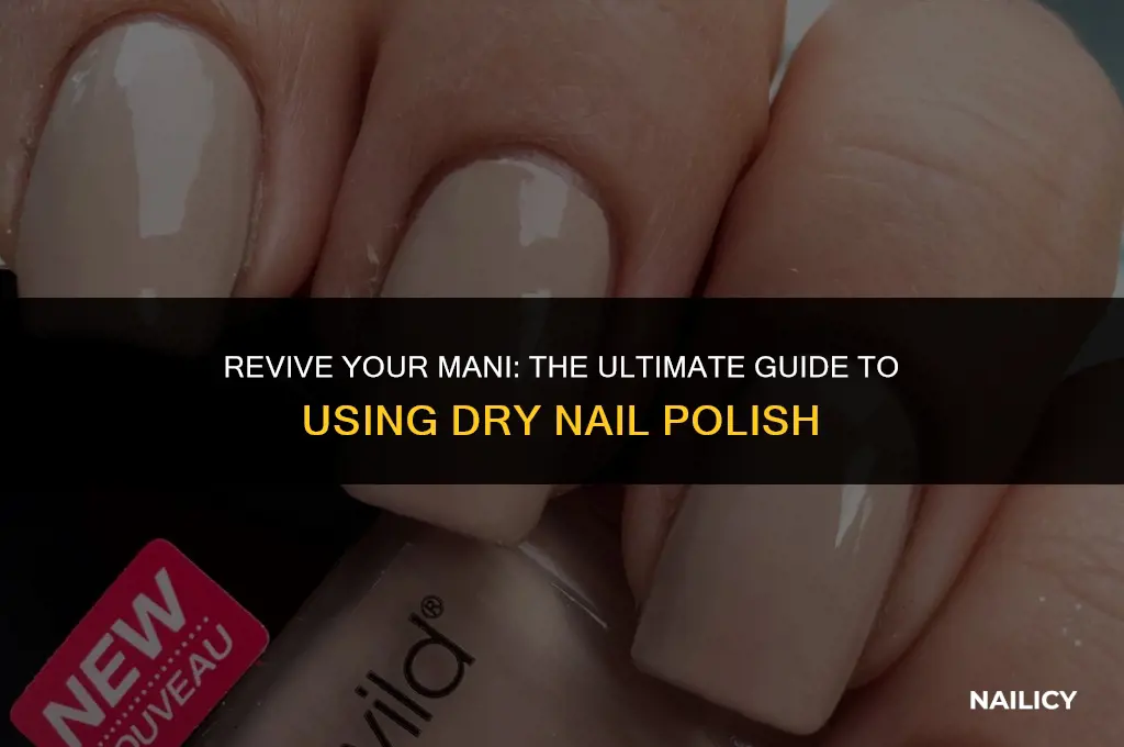 how to use dry nail paint