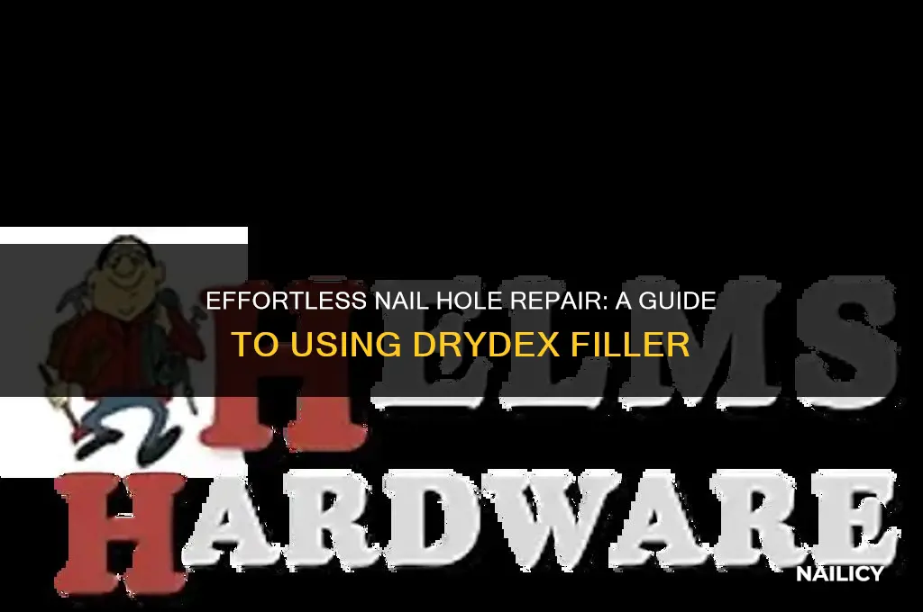 how to use drydex nail hole filler