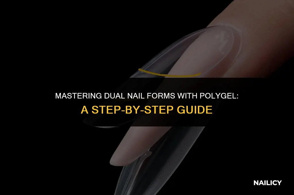how to use dual nail forms with polygel