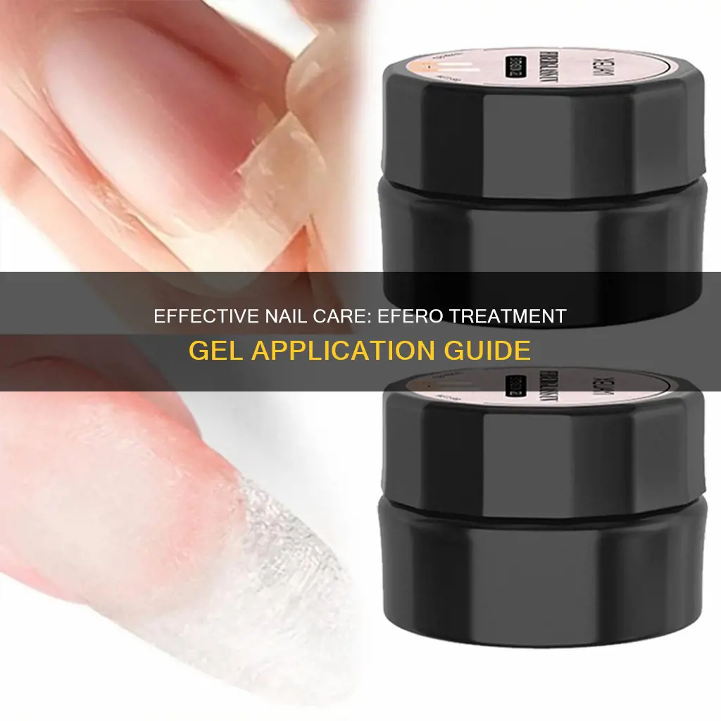 how to use efero nail treatment repair gel