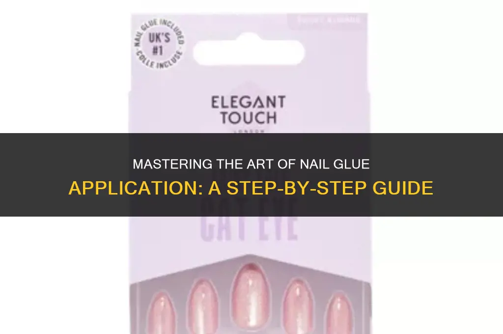how to use elegant touch nail glue
