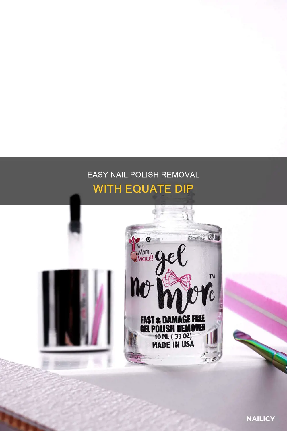 how to use equate nail polish remover dip