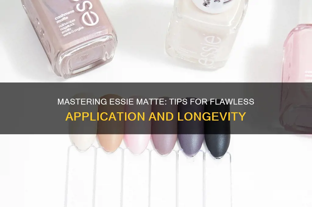 how to use essie matte nail polish