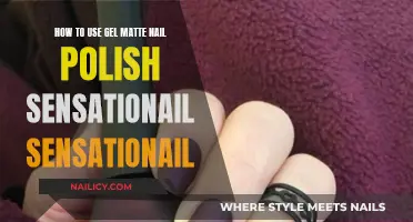 Gel Matte Nail Polish: Sensationail Application Guide