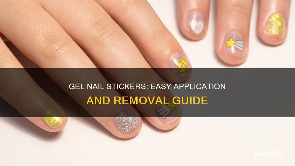 how to use gel nail stickers