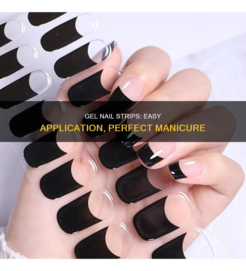 how to use gel nail strips