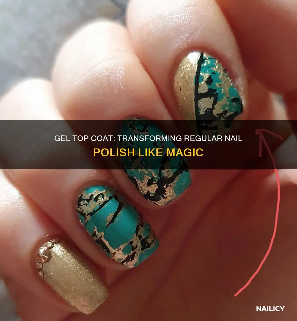 how to use gel top coat over regular nail polish