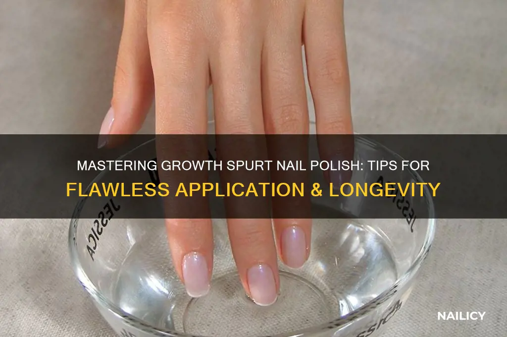 how to use growth spurt nail polish