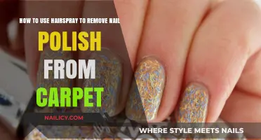Use Hairspray to Remove Nail Polish from Carpet