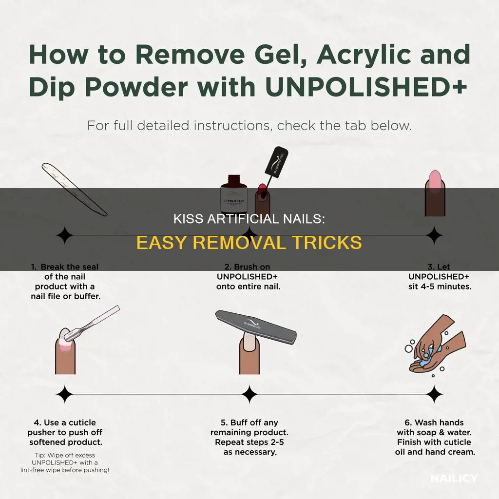 how to use kiss all or one artificial nail remover